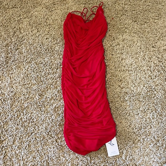 KUTUMAI Women's Ruched Bodycon Mini Dress Summer Spaghetti Strap Dress - Picture 1 of 6